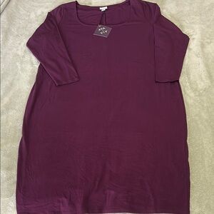 Ava & Viv Red Boxy Tunic Dress